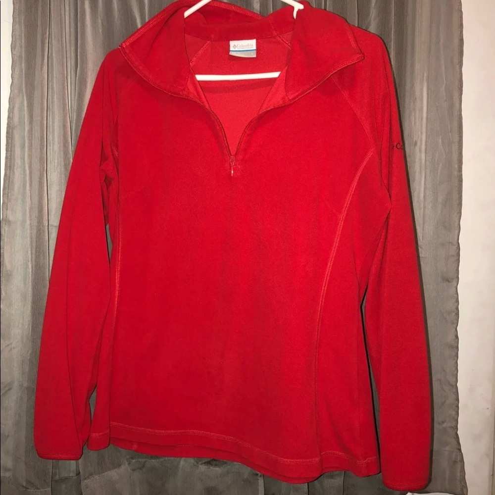 Ladies sz large fleece Columbia pullover.